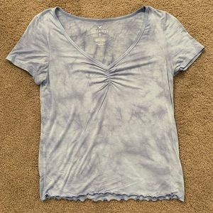 soft and sexy lettuce edge, v-neck